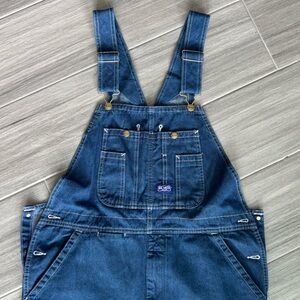 NEW BIG SMITH Denim Overalls Men’s 36 x 30 Multiple Pockets Blue Jeans